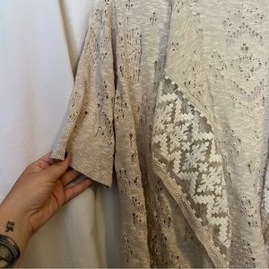 Plus Ruby Rd. Beautiful Cover Top Short Sleeve Cardigan